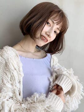 アイティーバイアルバム 八王子店(IT by ALBUM) ナチュラルボブ_ラベンダーカラーくびれミディ_8326