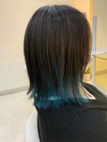 ヘアステージ スプール(HAIRSTAGE SPOOL)&nbsp;インナーカラー　ターコイズブルー