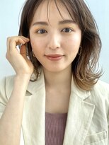 【GARDEN 田中麻由】フェザーバング大人かわいいマロンベージュ