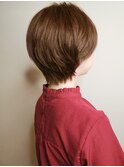 大人シンプルで可愛いマッシュショート/ことりベージュ