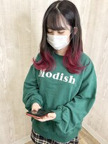 ラッズプラスエイチ(Lads+h)&nbsp;グラデーションカラー　チェリーレッド