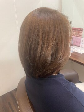 エノモト(ENOMOTO) 結べるボブ インナーカラーグレーパール×パープル40代50代