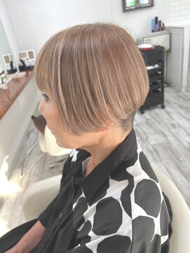 ギゼ 神戸店(GIZE) ハイライトボブ