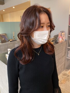 シプレ(cipre) オレンジブラウン×レイヤーカット