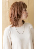 モッズヘア 越谷(mod's hair) シースルーバング暖色系カラーボブウルフTb1越谷20代30代40代
