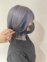 ネイヴスヘアー 福工大駅前店(Neivs Hair) パープル×インナーブルー