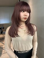 サイン 表参道(SIGN)&nbsp;レイヤーカットグレージュカラーデザインカラーシルキーベージュ