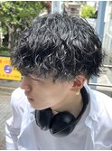 ツイストスパイラルパーマツイストパーマメンズパーマ刈り上げ