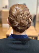 アロマヘアルーム 横浜店(AROMA hair room)&nbsp;華やかパーティーヘアお花風アレンジ/横浜/横浜西口