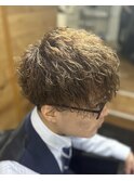 ツイストスパイラルパーマ/メンズカット/波巻きパーマ/札幌/大通