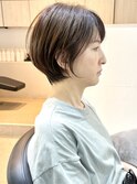 似合わせカット　くびれショートボブ