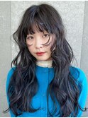 レイヤーカット+姫カット☆地毛風髪質改善グレージュ[原宿]