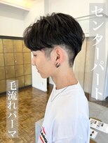 ヘアーアイスカルテット(HAIR ICI QUARTET) 30代40代メンズセンターパート清潔感ビジネス好感度モテ髪