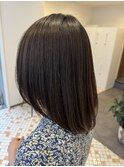 伸ばしかけミディアム×髪質改善縮毛矯正