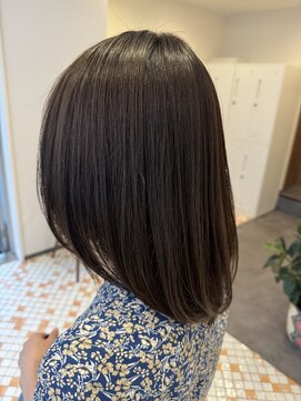 アッセンブル(ASSEMBLE) 伸ばしかけミディアム×髪質改善縮毛矯正