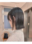 切りっぱなしボブ