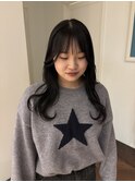 【韓国巻き】ブルーブラック/巻きやすいカット