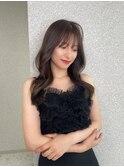 くすみベージュ×姫カットレイヤー×韓国風巻き【ayana】