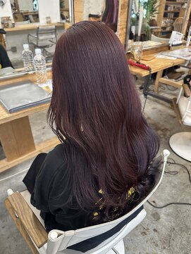 ウィークエンド(WEEKEND) ワインレッドカラー＋カット＋TR【13800円】