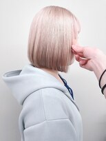 モリオ(morio)&nbsp;=ハイトーン姫カット前下がりボブ耳かけボブミニボブ30代40代