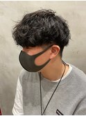 ナチュラルパーマ×ツーブロック