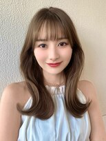 アフロート ディル(AFLOAT D'L)&nbsp;★小顔ワンカールレイヤーカットデジタルパーマチェリーブラウン