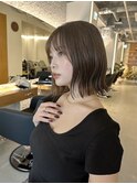 外ハネボブ×インナーカラー