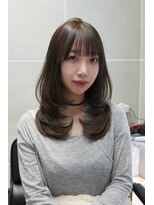 アンジェリカラボ 梅田店(ANGELICA LABO)&nbsp;韓国風レイヤー×オリーブベージュ