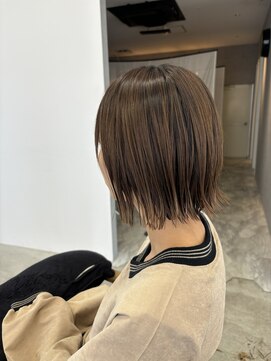 切りっぱなしボブ/外ハネボブ/軽め短めセット簡単ボブ