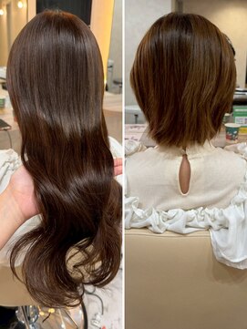 【ビフォーアフター】エクステ/艶髪レイヤー