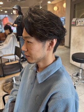 キャンバス バイ ネオリーブ 横浜西口(Canvas by neo.) 横浜★伸びかけショート毛流れフェザーパーマ