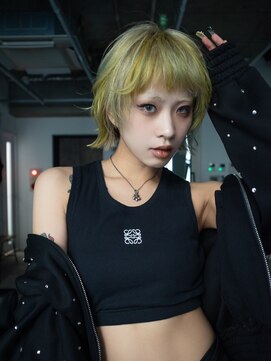 ギークス(GEEKS) 【GEEKS渋谷】ハッシュボブ/デザインカラー/冬カラー/ボブウルフ