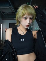 ギークス(GEEKS) 【GEEKS渋谷】ハッシュボブ/デザインカラー/冬カラー/ボブウルフ