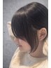 【顔周り悩み解決】美髪カット+ポイント縮毛矯正+集中補修TR
