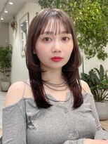 メゾンドイギー(MAISON de IGGY)&nbsp;小顔黒髪ミディアム暗めカラー