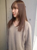 ユノ(juno)&nbsp;透けバング×ナチュラルレイヤーロング