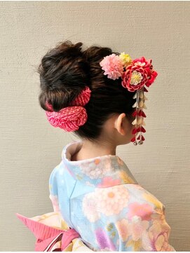 バサラ 大阪なんば店(VASARA) 大阪なんば/小紋ヘア/着物ヘア/卒業式ヘア/七五三ヘア