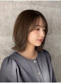 【結べるボブ×オリーブベージュ】