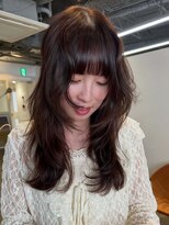 ナヌーク ダイカンヤマ(nanuk daikanyama)&nbsp;ミディアムレイヤーハッシュカット顔まわりレイヤーラベンダー