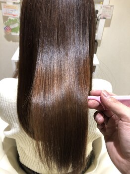 チームヘアー(TEAM hair)の写真/【TEAM式オリジナル酸性ストレートが今ならお試し価格で試せる】縮毛矯正で髪質改善は"TEAM hair"へ