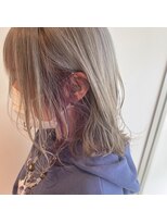 美容室 アイディー i-dee&nbsp;ホワイトグレー×インナーパープル