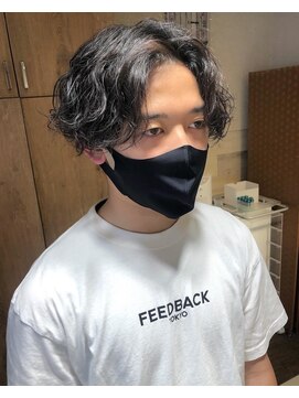 ヘアリゾートエーアイ 新宿西口店(hair resort Ai) センターパート＋波打ちパーマ