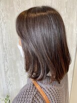 キューニーゴ(925) ワンカール内巻きミディボブ/ナチュラルブラウン