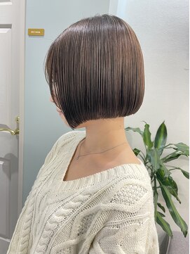 トゥーリ 薬院店(tuuli) tuuli miyu 髪質改善縮毛矯正/ミニボブ/ボブ/シナモンベージュ