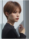 前髪あり大人耳掛けショート30代40代【AIN.表参道】川原大地