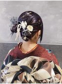 【macana指名】ヘアセット　成人式ヘア　卒業式ヘア　タイト