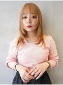 セミロング/レイヤーカット/顔まわりレイヤー