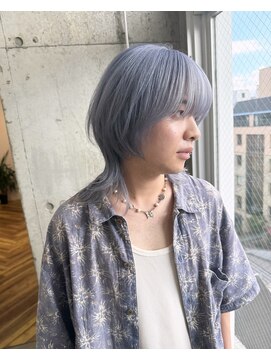 ラニヘアサロン(lani hair salon) ブルーバイオレットカラー/ウルフ/ハイトーン【大名/天神】