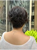 大人ショートパーマ