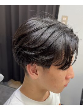 ブライト(Bright) ニュアンスパーマ×センターパート